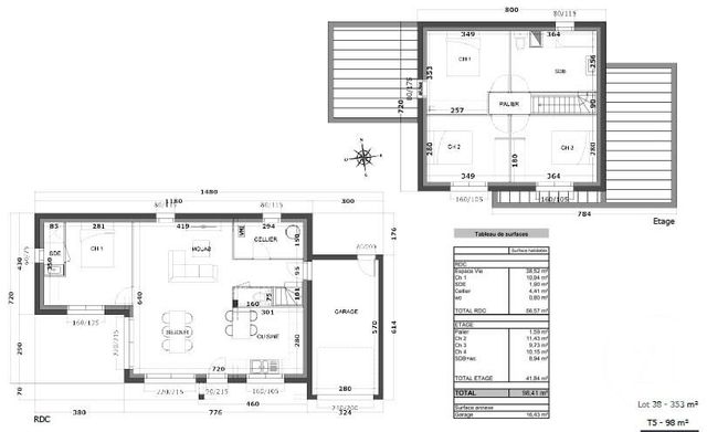 Afficher la photo en grand maison à vendre - 4 pièces - 85.57 m2 - NOYAL MUZILLAC - 56 - BRETAGNE - Century 21 Immobilière Du Golfe